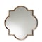 Baxton Studio Tiana Vintage Antique Bronze and Gold Finished Metal Quatrefoil Accent Wall Mirror 177-11071-Zoro - alternate 1